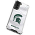 Michigan State University White Jersey Galaxy S21 FE Clear Case
